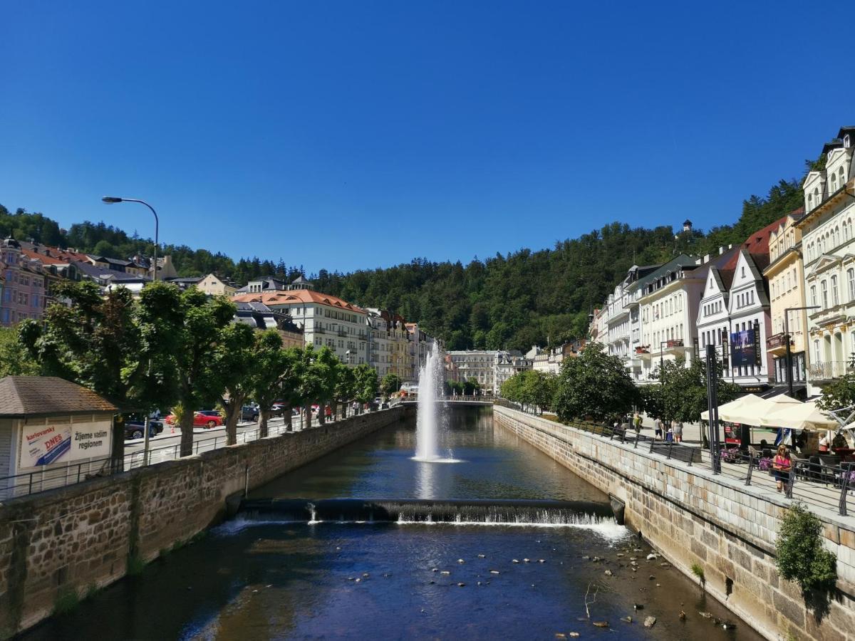 Ubytovani Ester - Utulny Byt V Lazenskem Centru Karlovych Varu Se Zahradkou Lägenhet Karlsbad Exteriör bild